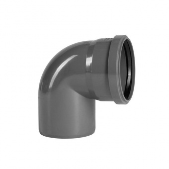 Отвод канализационный внутренний 110 мм 90° VALFEX