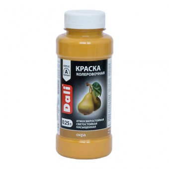 Краска акриловая колеровочная охра 0,25 л DALI