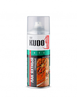 Лак аэрозольный яхтный глянцевый 520 мл KUDO