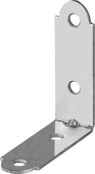 Угол мебельный круглый оцинкованный 40х40х18 мм