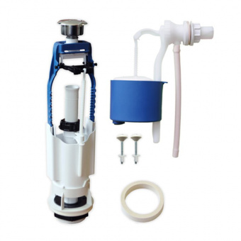 Арматура для унитаза боковой подвод с кнопкой УКЛАД