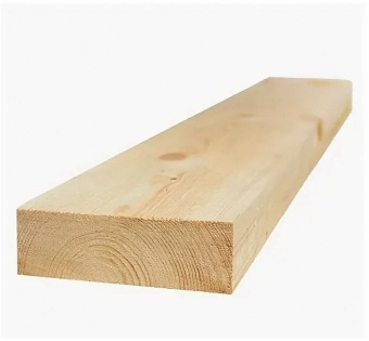 Доска обрезная 50х150х6000 мм естественной влажности 1 сорт хвоя (22 шт/куб)