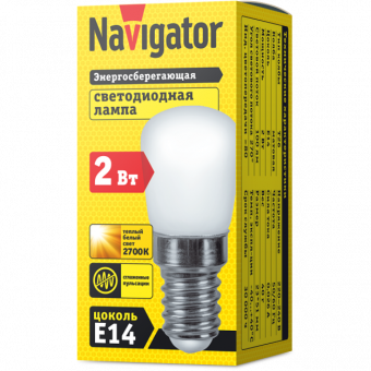 Лампа светодиодная Е14 2 Вт 2700К теплый NAVIGATOR