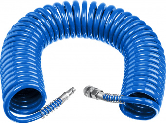 Шланг пневматический спиральный 15 м 6х8 мм ЗУБР Профи