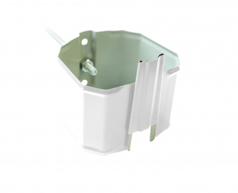 Кронштейн трубы на кирпич для металлического водостока белый RAL 9003 GRANDLINE Vortex