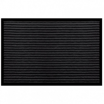 Коврик придверный влаговпитывающий 80х120 см черный FLOORMAT Комфорт