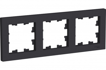 Рамка 3 поста универсальная карбон SE Atlas Design