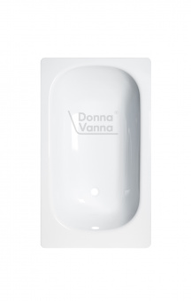 Ванна стальная 105х65 см белая орхидея DONNA VANNA 