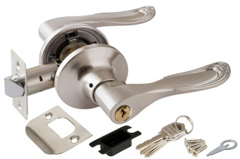 Ручка-защелка PUNTO 6030 SN-E (ключ-фиксатор) матовый никель