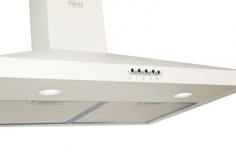 Вытяжка купольная 50 см, белая OASIS KB-50W (P)7