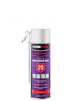 Пена монтажная бытовая всесезонная 650 мл DONEWELL Energy Flex 20