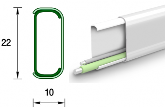 Кабель-канал 22х10 мм DECONIKA