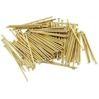 Гвозди финишные 1,2х30 мм латунь (0,05 кг)