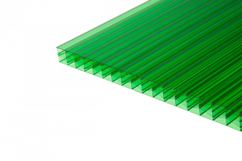 Поликарбонат сотовый 6 мм 2,1х6 м зеленый SUNNEX