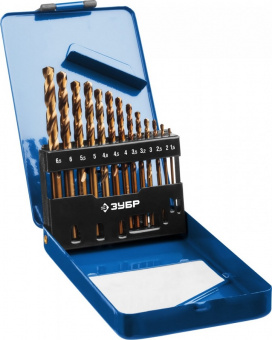 Набор сверл по металлу Р6М5К5 (13 шт) ЗУБР Профи Кобальт1