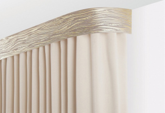 Карниз пластиковый багетный 300 см Эдельвейс золотистый трюфель LEGRAND