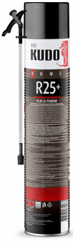 Теплоизоляция напыляемая полиуретановая 1000 мл KUDO PUR-O-THERM R25+1