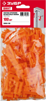 Система крепления штукатурных маяков (100 шт) ЗУБР Винт-100