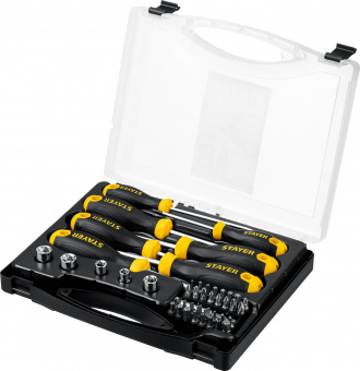 Набор отверток с насадками 32 предмета STAYER Profi Hercules K45