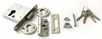 Замок врезной универсальный хром ЗЕНИТ ЗВ1-2 