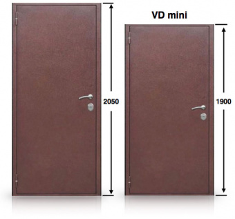 Дверь металлическая 7 см Mini Золотой дуб 1950х860 мм левая VORON DOORS