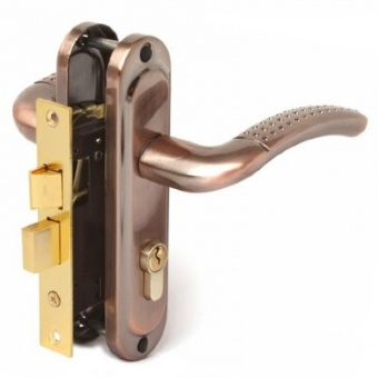 Замок врезной универсальный медь AVERS 0827/60-АC