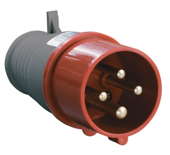 Вилка силовая переносная 16 А 3P+E 380 В IEK