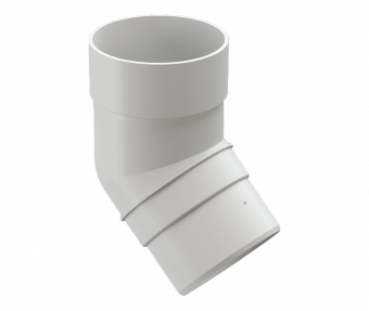 Колено 45 для водостока пломбир DOCKE Premium