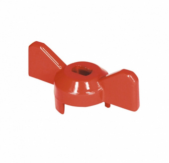 Ручка-бабочка для шарового крана красная 1/2"-3/4" VALFEX