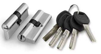 Цилиндровый механизм PUNTO A200 100 мм (40+10+50) SN матовый никель