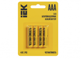Батарейка AAA алкалиновая IEK Alkaline (4 шт)