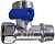 кран шаровой для бытовых приборов 1/2" вн х 3/4" нр х 1/2" нр стм