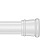 карниз для ванной 110-200 см белый iddis