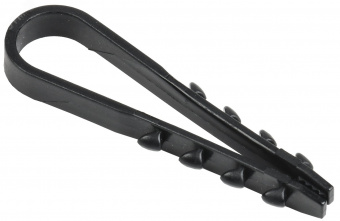 Дюбель-хомут нейлоновый круглый черный 5х10 мм (100 шт) IEK