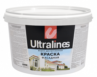 Краска фасадная акриловая 1,5 кг ULTRA LINES