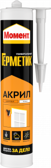 Герметик акриловый универсальный белый 420 гр МОМЕНТ