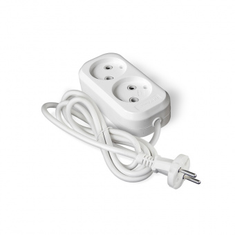 Удлинитель 2 гнезда 2 м б/з 6А ПВС 2 х 0,75 мм UNIVersal