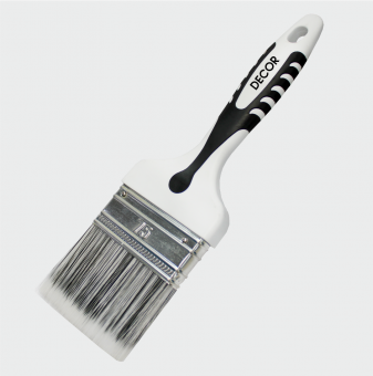 Кисть плоская 75 мм универсальная DECOR Premium Black White