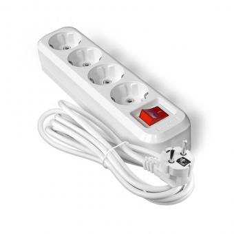 Удлинитель 4 гнезда 5 м с/з 16А ПВС 3х1 мм с выключателем UNIVersal