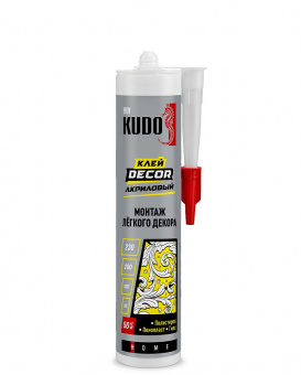 Монтажный клей акриловый для декора 280 мл KUDO Decor