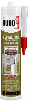 Герметик силиконовый для кровли и водостоков коричневый 280 мл KUDO
