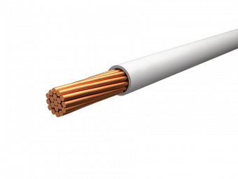 Провод ПУГВнг 1 х 6 мм белый