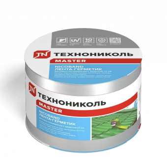 Лента гидроизоляционная 10 см х 10 м серебристый ТЕХНОНИКОЛЬ Nicoband