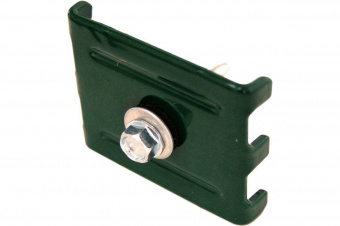 Крепление для 3D панелей скоба и саморез 5,5х32 мм зеленый RAL6005 GRANDLINE