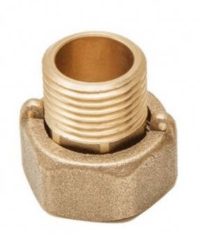 Штуцер с накидной гайкой 1/2" нр