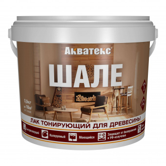 Лак тонирующий для дерева 0,9 кг дуб АКВАТЕКС Шале