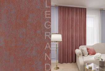 Портьера Матрица 150х260 терракот LEGRAND2