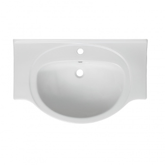 Тумба 700 мм напольная Эрика белая с раковиной Erica 70 RUNO3