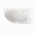 ванна акриловая софия 150x95 см белая правая тритон