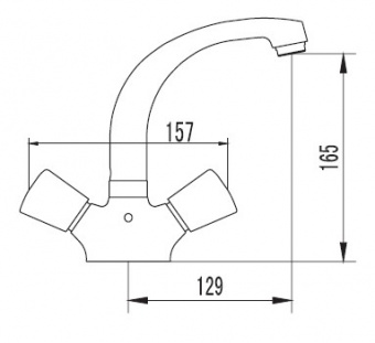 Смеситель для умывальника SM060006AA Бэйс SMARTSANT1